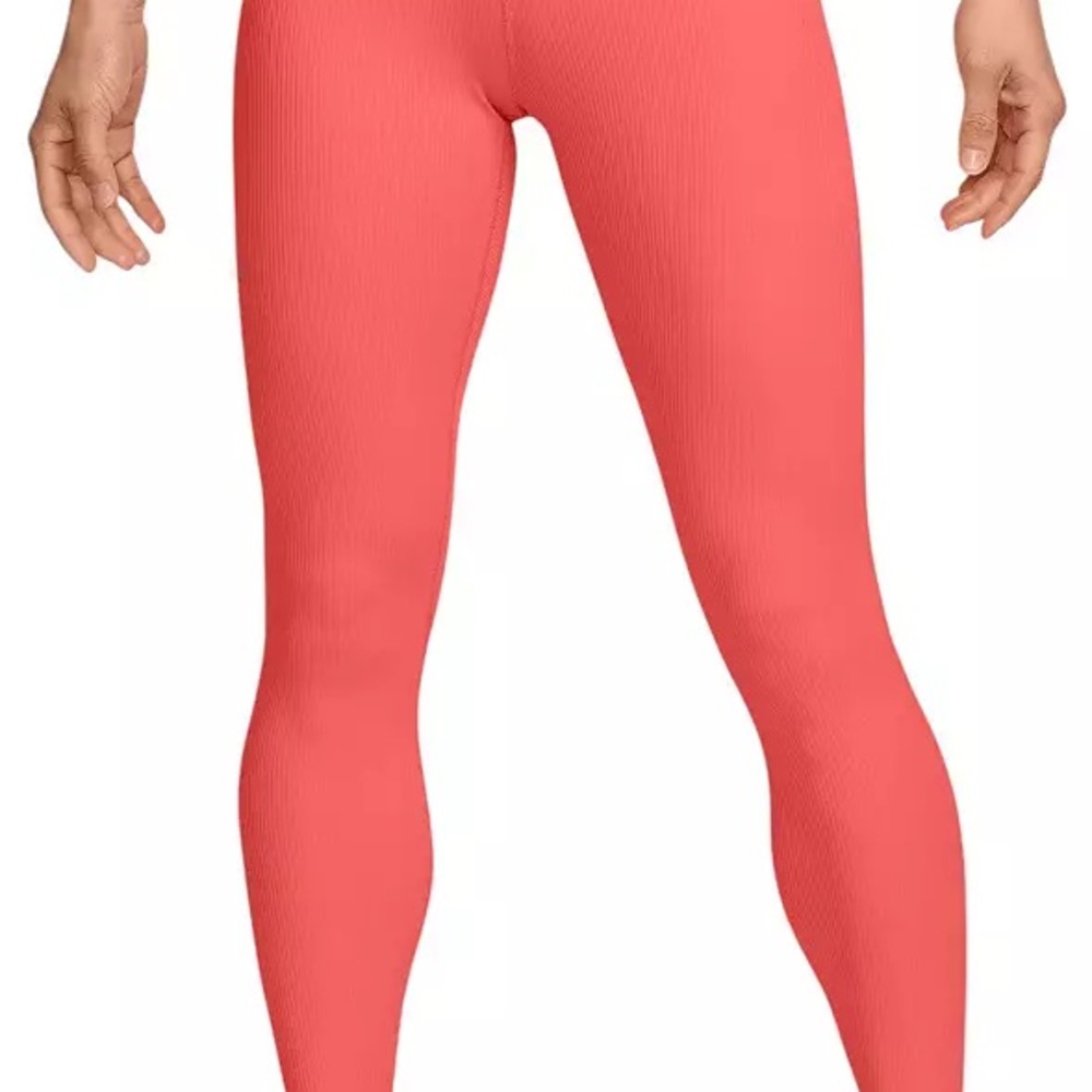 Nike Peach Ribbed Leggings NWT - Picture 2 of 8